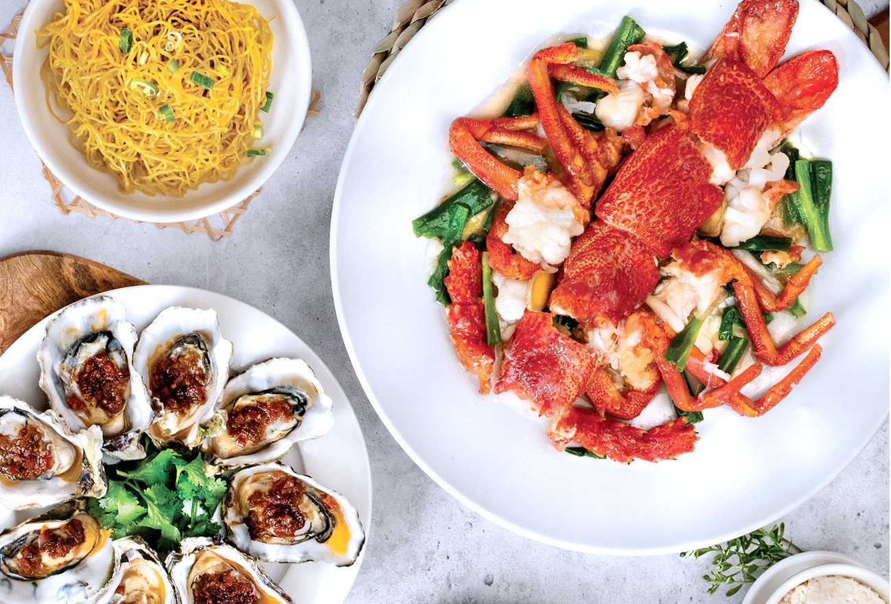 Gold Leaf Preston lobster banquet dish