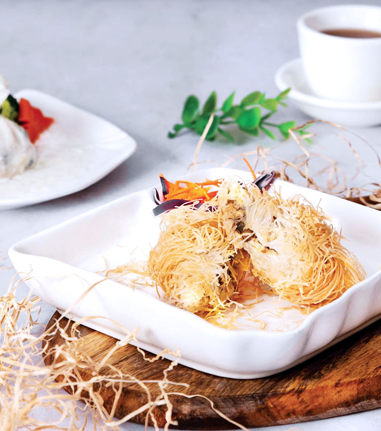 Gold Leaf Preston crisp dessert